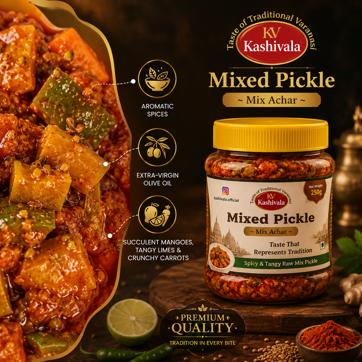 Kashivala Mixed Pickle (250g)